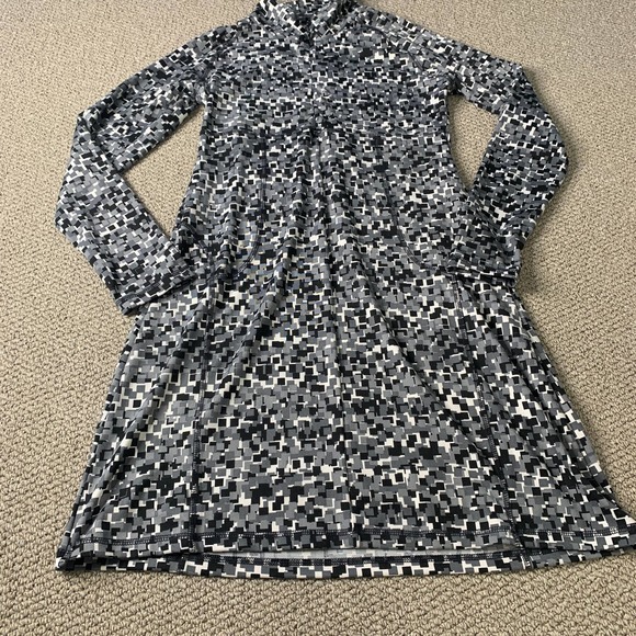 Soybu Womens Dress Size Medium Gray Digital Camouflage 1/2 Zip Pockets Active - Picture 1 of 10